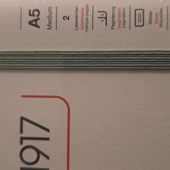 ❤️BUY 5 GET 3 FREE Notebook Medium (A5),Hardcover,251 numbered pages,Sage,dotted - Picture 3 of 10